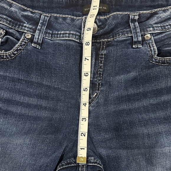 Women’s Silver Dark Indigo Straight Leg Jeans - Picture 9 of 9